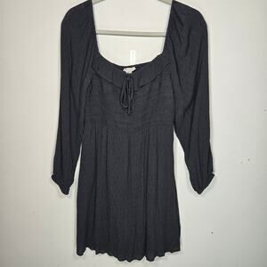 American Eagle Charcoal Long Sleeve Dress. Size Medium.